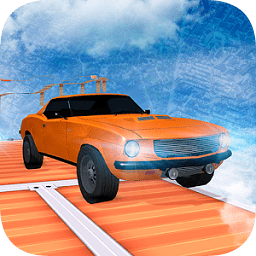 不可能的汽車軌道行駛游戲