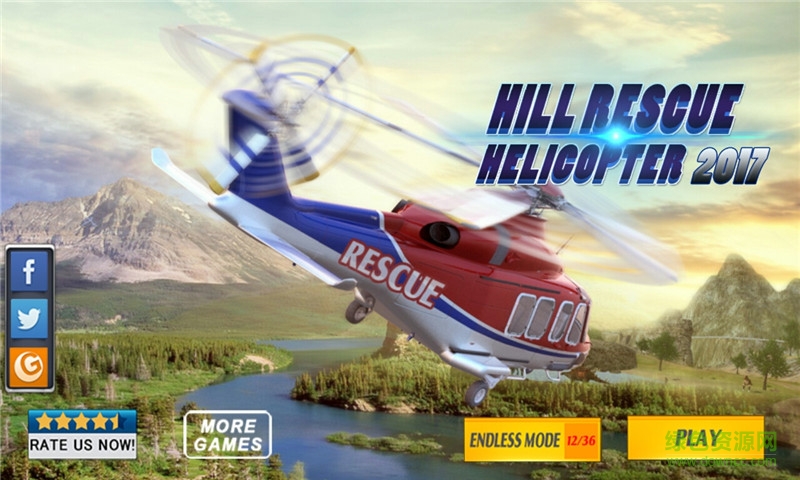 直升機救援2017無限鈔票修改版(Hill Rescue Helicopter 2017) v1.1 安卓內購版 2