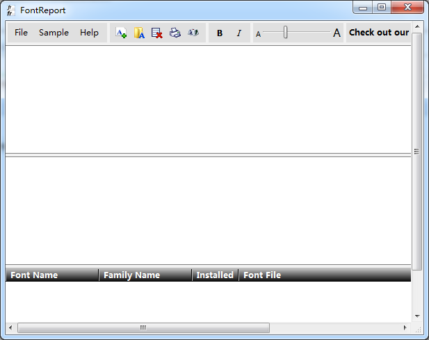 FontReport(字體預(yù)覽器) V1.4 綠色免費(fèi)版 0