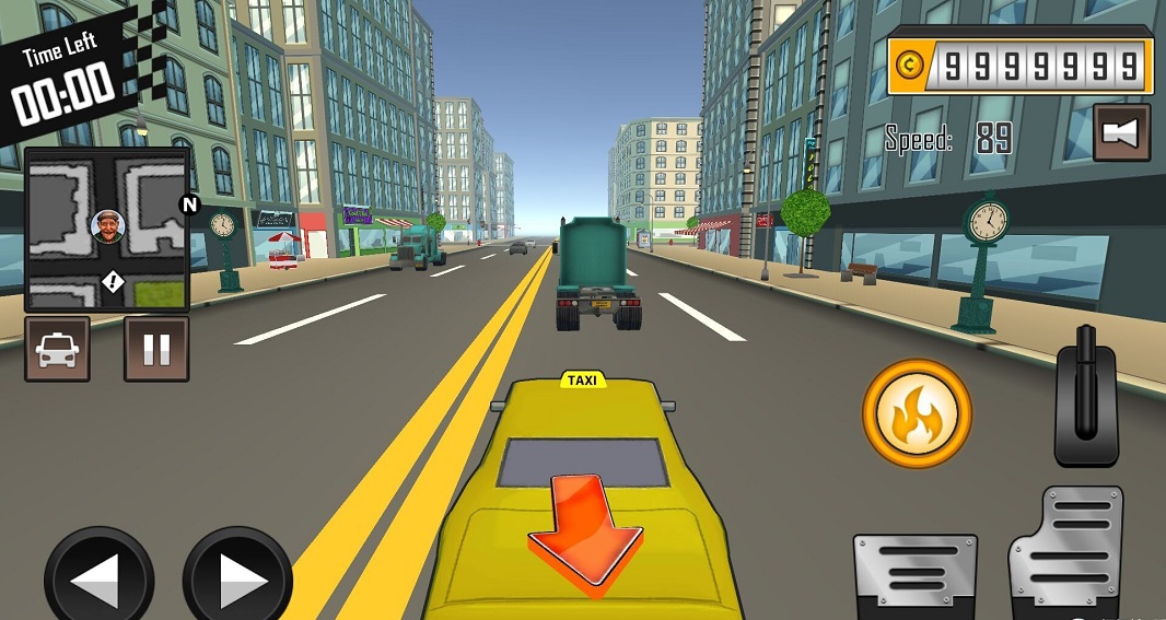 瘋狂出租車司機(jī)3D游戲修改版 v2.7 安卓版 0