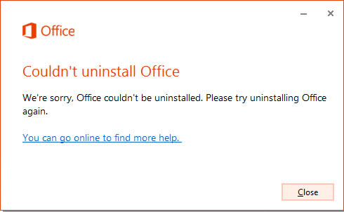 Office 2013卸載失敗