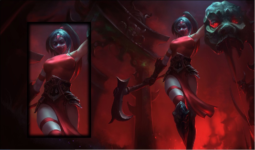 lol阿卡麗緋紅皮膚 附皮膚掛載教程 0