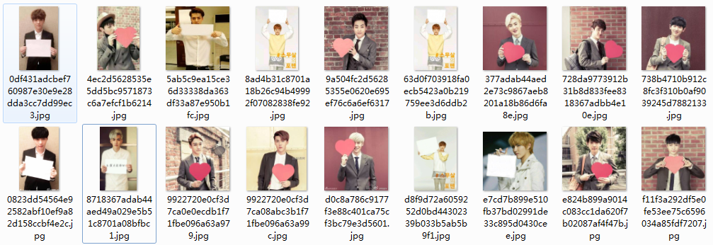 exo舉牌照空白素材  0