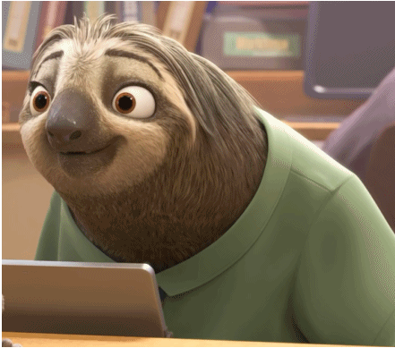 瘋狂動物城閃電樹懶qq表情包  0