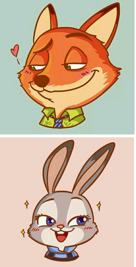 瘋狂動物城情侶頭像 高清版 0