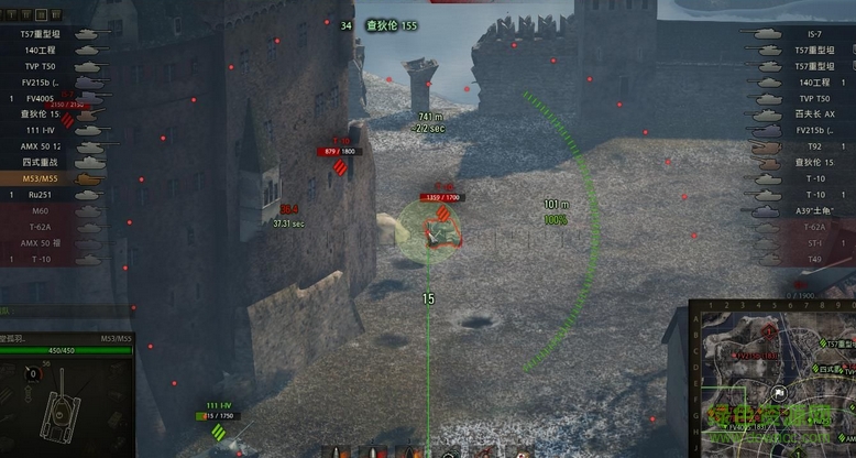 坦克世界9.14G鍵火炮拋物線視覺插件 覆蓋版 0