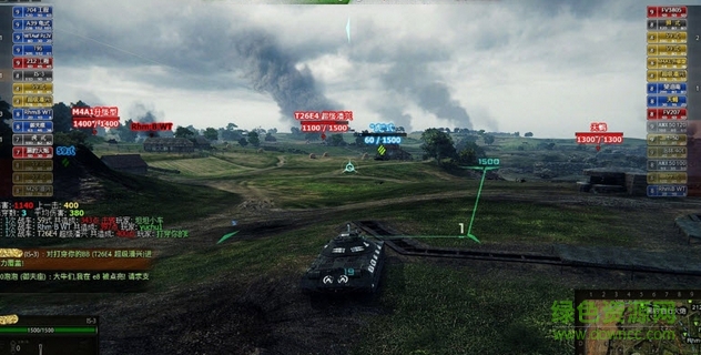 坦克世界9.14顯血熒藍(lán)紅小血條插件 最新版 0