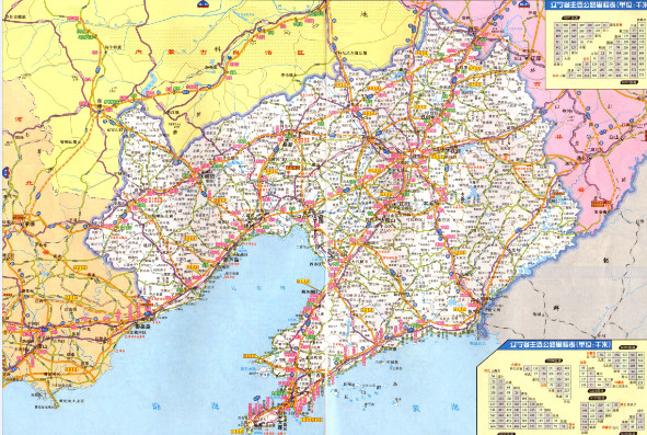 遼寧省高速公路地圖高清版 jpg大圖版 0