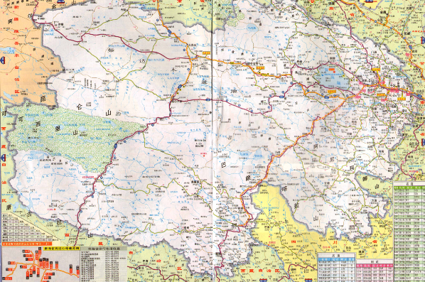 青海省高速公路地圖高清版 jpg大圖版 0