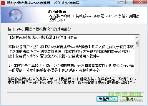 翰林PDF轉(zhuǎn)換成WORD轉(zhuǎn)換器 v2016 官方版 0