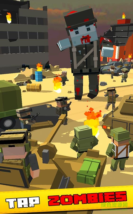 打僵尸英雄戰(zhàn)爭(zhēng)無(wú)限金幣鉆石版(Tap Zombies) v1.2 安卓版 2