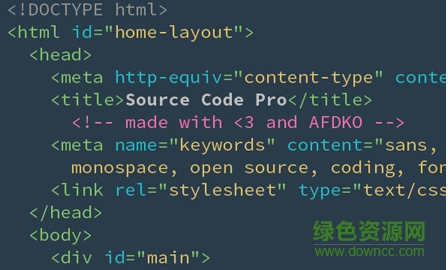 Adobe開源等寬字體(source code pro) 免費版 0
