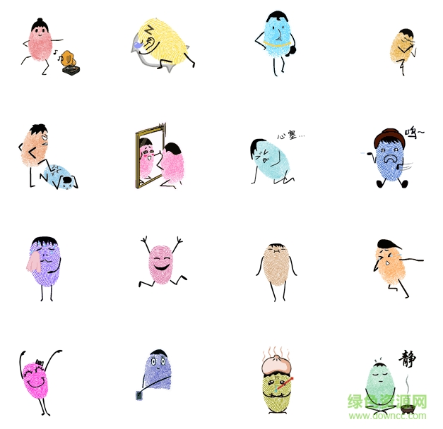 逗指紋qq表情包  0