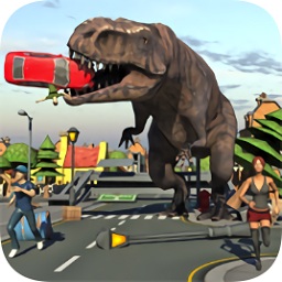 霸王龍破壞城市模擬游戲