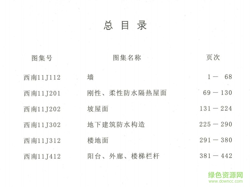 西南圖集11j合訂本1 pdf高清電子版 0