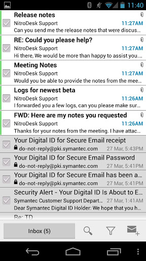 TouchDown for SmartPhones(Exchange郵件客戶端) v8.1.00020 安卓版 2