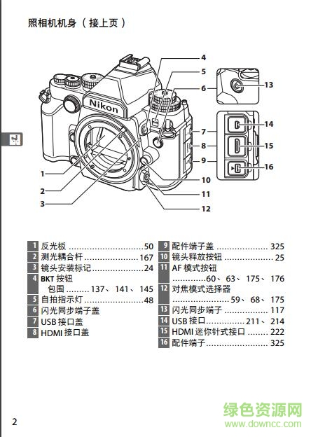 尼康df中文說明書