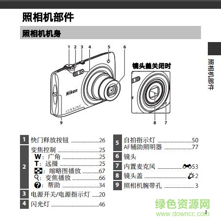 尼康S2800說明書