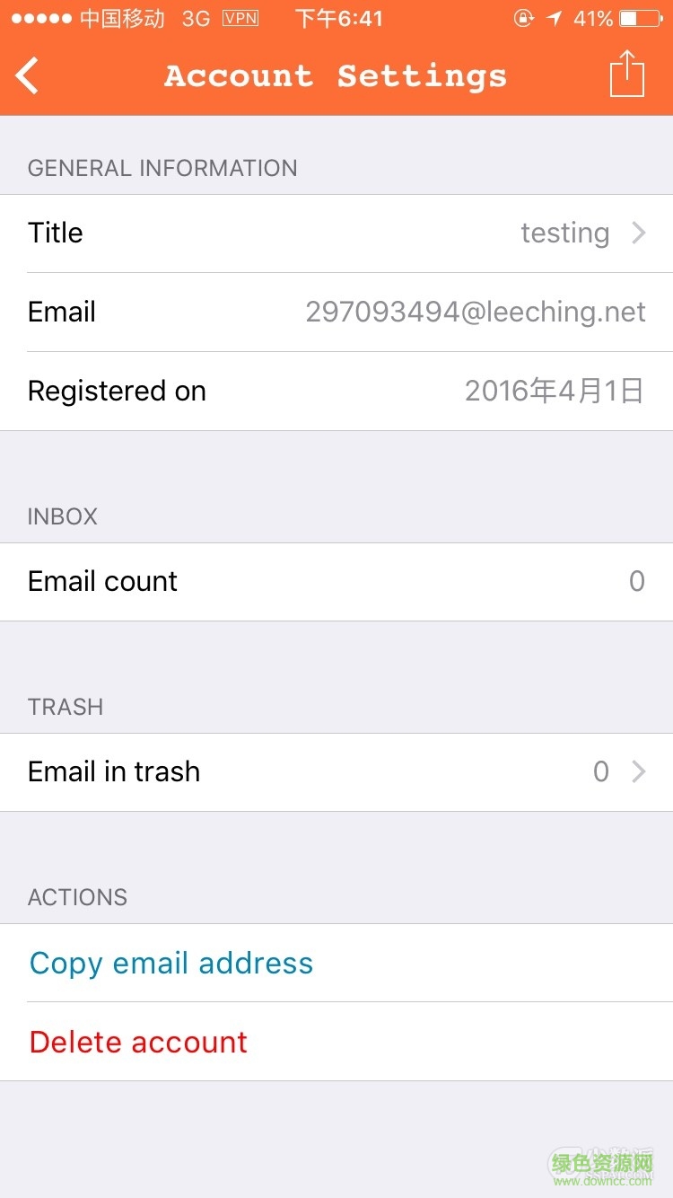 臨時郵箱生成器(Instant Email Address) v1.0 安卓版 0