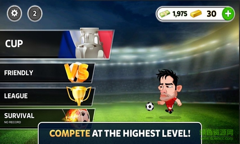 大牌足球2016歐洲杯內(nèi)購修改版(head soccer) v1.0.3 安卓無限金幣版 0