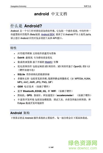 android開發(fā)中文官方文檔pdf  0