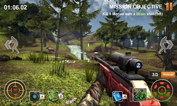 荒野狩獵3D中文修改版 v1.1 安卓無限金幣版 2