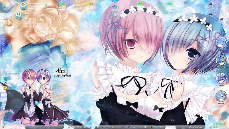 拉姆雷姆win7電腦主題 直裝版 1