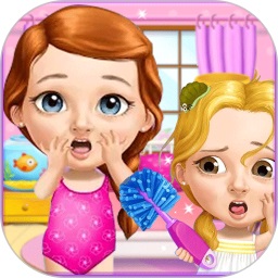 公主照顧可愛寶寶