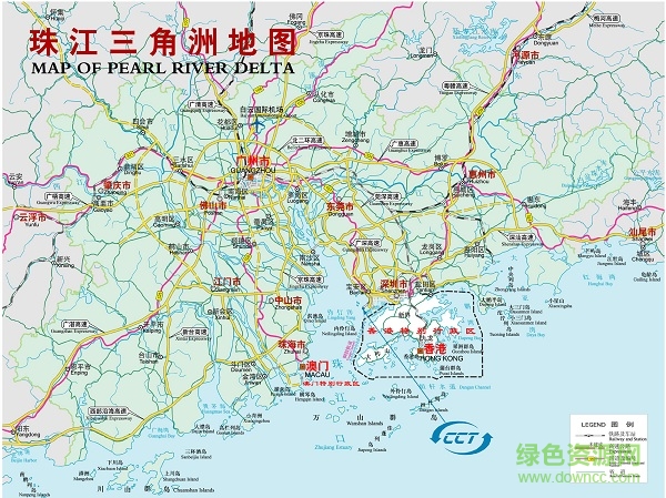 珠三角地圖高清版大圖 jpg格式 0