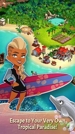 開心農產熱帶度假中文修改版 v0.2.208 安卓無限金幣鉆石版 0