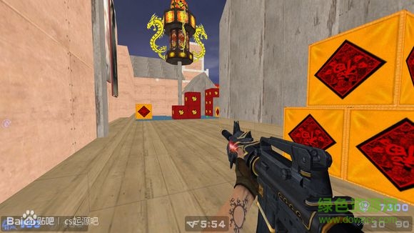 cs起源仿cf新年廣場地圖  0