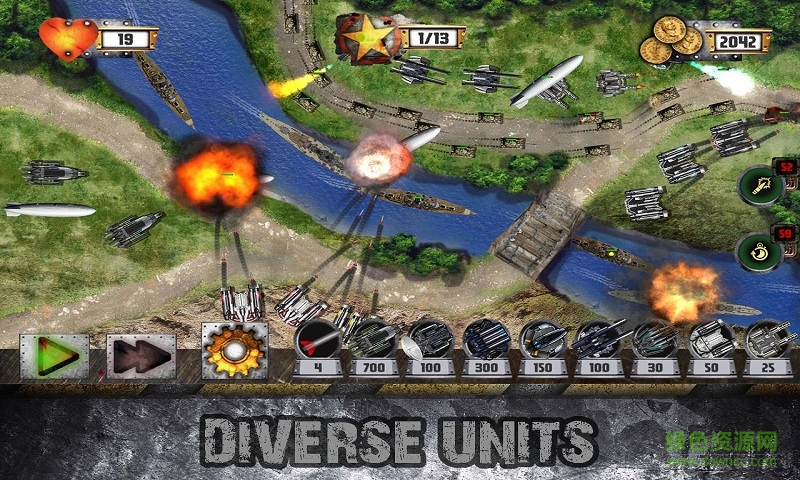 塔防坦克戰(zhàn)爭金錢修改版 v1.7.03 安卓漢化無限金幣版 2