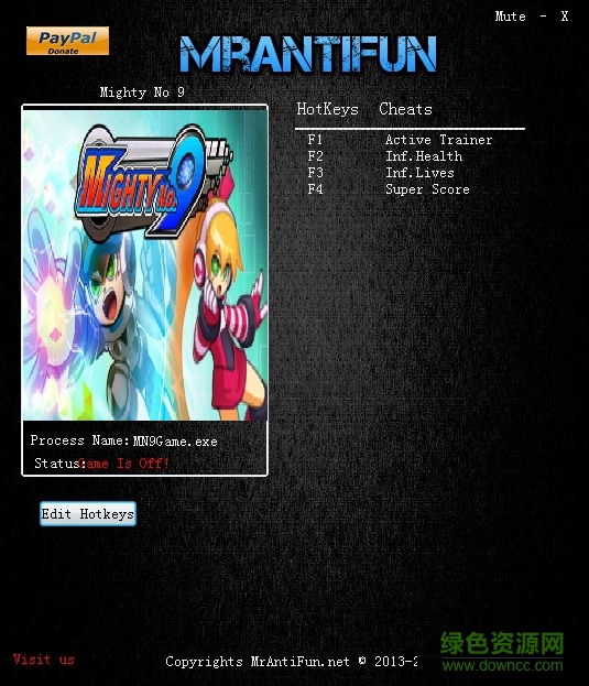 強(qiáng)力9號v1.0四項(xiàng)修改器 MrAntiFun版(64位版) 0