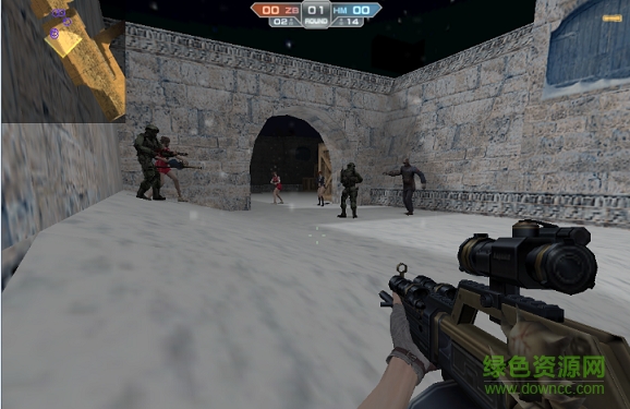 cs1.6沙漠地圖雪天版 cs1.5通用 0