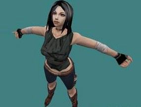 反恐精英cs1.6美女人物模型  0