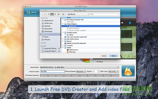 Free DVD Creator mac版(光盤刻錄軟件)0