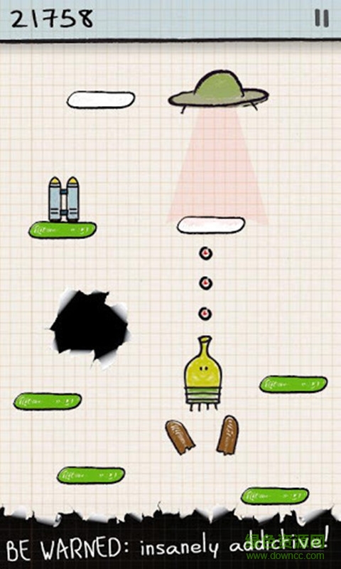 涂鴉跳躍2中文版修改版(doodle jump新版本) v2016.3.9.4 安卓無限金錢版 0