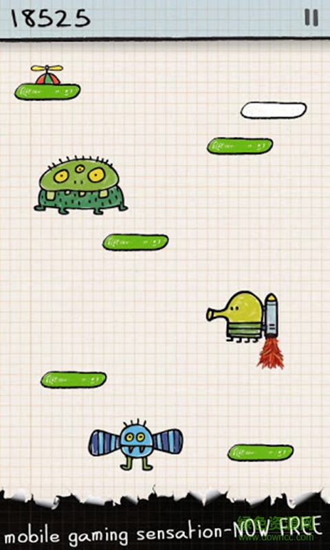 涂鴉跳躍2中文版修改版(doodle jump新版本) v2016.3.9.4 安卓無限金錢版 1