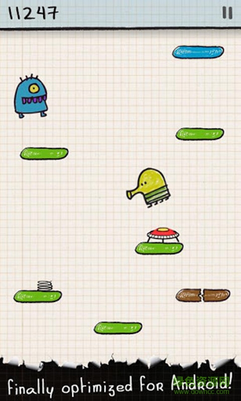 涂鴉跳躍2中文版修改版(doodle jump新版本) v2016.3.9.4 安卓無限金錢版 2