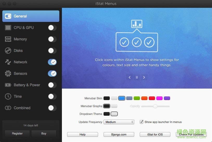 iStat Menus for mac v5.2.0 蘋果電腦版 0