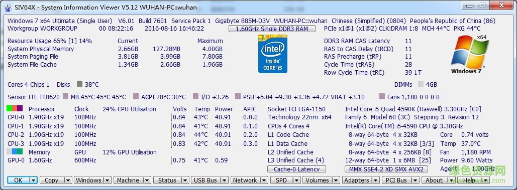 SIV系統(tǒng)信息查看器 v5.12 綠色最新版 0