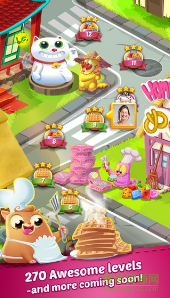 餅干貓消消樂內購修改版 v1.3.1 安卓無限金幣版 1