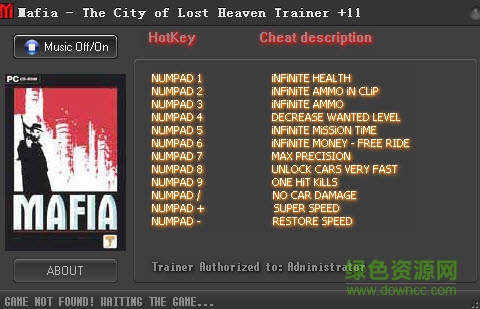 四海兄弟失落的天堂11項修改器 v1.2 綠色版 0