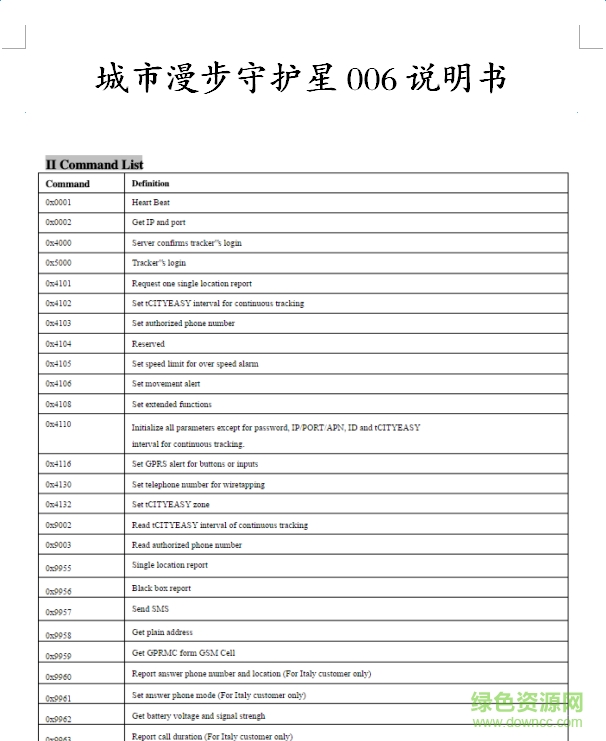 城市漫步守護(hù)星006說(shuō)明書(shū)  0