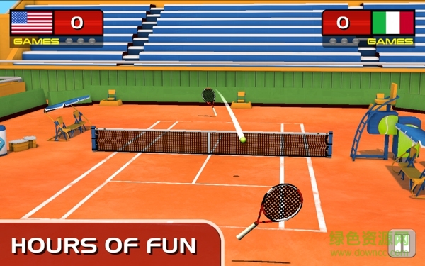 3D網(wǎng)球大賽中文修改版(Play Tennis) v2.1 安卓版 1