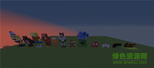 我的世界卡通像素藝術圖地圖0