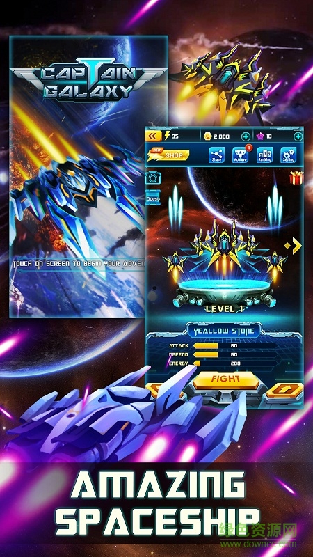 銀河上尉內戰(zhàn)內購修改版(captain galaxy) v1.6 安卓無限金幣鉆石版 2