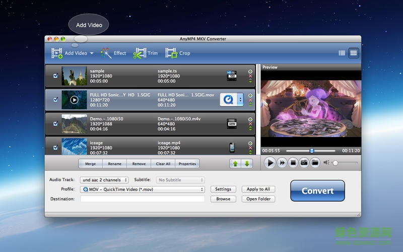 anymp4 mkv converter mac v6.3.13 蘋果電腦版 0