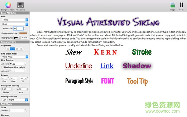 Visual Attributed String mac版(字符串創(chuàng)建) v1.6.1 蘋果電腦版 0