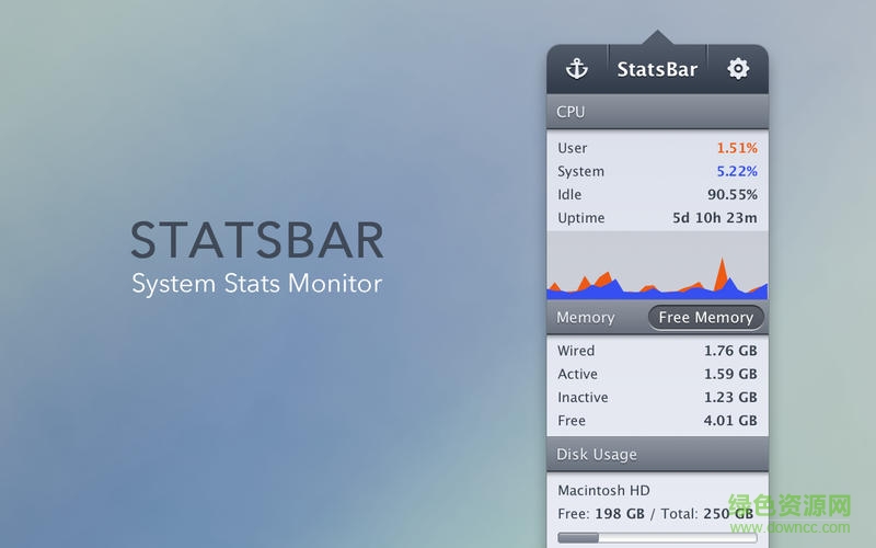 StatsBar mac版 v2.6 蘋果電腦版 0